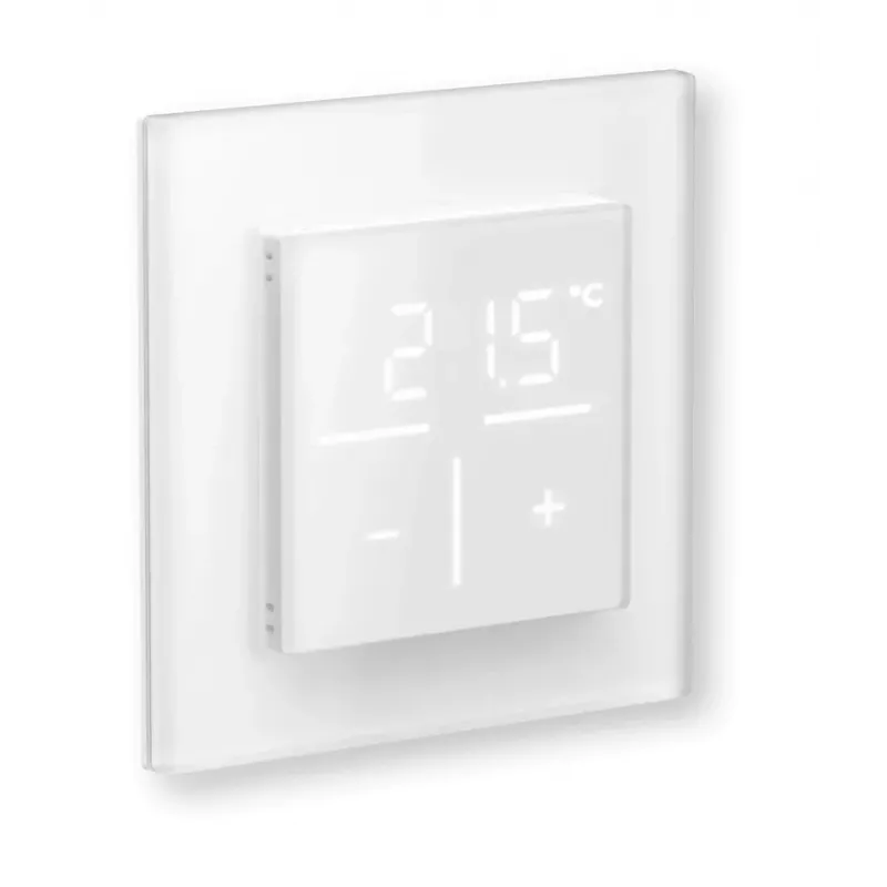 Homematic IP 161458A0 skaitmeninis sieninis termostatas su stikliniu priekiu, baltas, 230 V, IP20