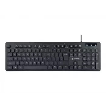 GEMBIRD KB-UML-02 belaidė multimedijos klaviatūra USB, apšvietimas, juoda