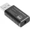 Vidinis USB Type-A į 3,5 mm DAC adapteris Sharkoon DAC Pro S — 2 V išėjimas, juodas, kompaktiškas (42×17,3×9,7 mm)