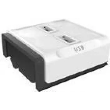 USB įkrovimo modulis Allocacoc PowerStrip 10096/MDUSB2 — 2 USB prievadai, 2,4A bendra galia