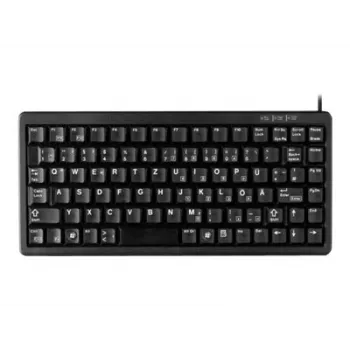 CHERRY Compact G84-4100LCADE-2 kompaktiška klaviatūra (USB + PS/2, QWERTY, juoda)