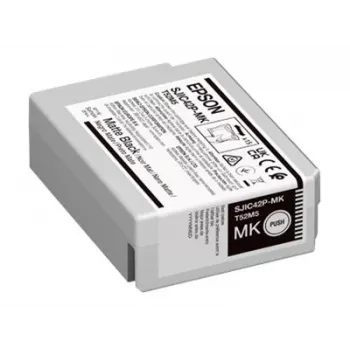 Epson SJIC42P-MK original rašalo kasetė, 1 vnt., matinė juoda