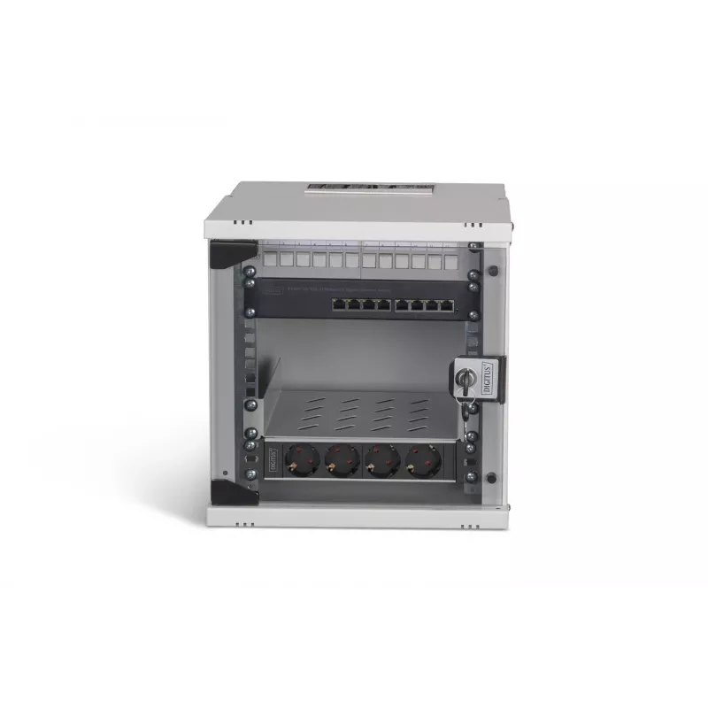Digitus SOHO Pro tinklo spintos komplektas, 254 mm (10 inch) - 6U, 315 x 300 mm (P x G)