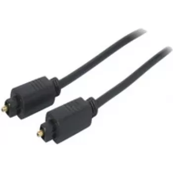 shiverpeaks 1,5 m Toslink-Toslink laidas, vyriški jungtys, auksuoti, juodas (BS69004-1.5)