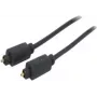 shiverpeaks 1,5 m Toslink-Toslink laidas, vyriški jungtys, auksuoti, juodas (BS69004-1.5)