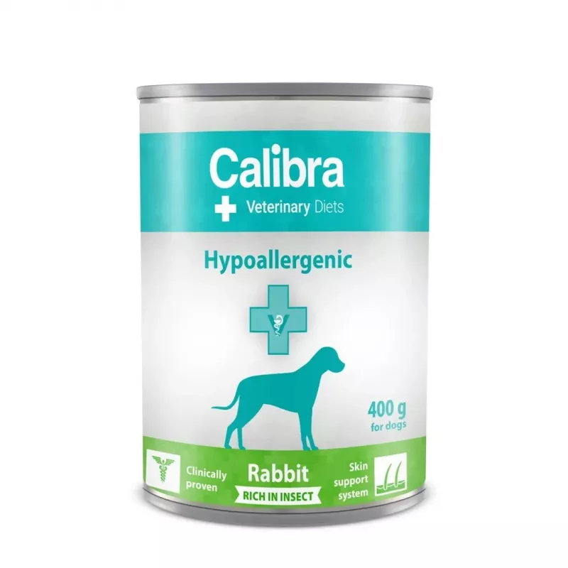 CALIBRA VD Dog Hypoallergenic Rabit&Insect šlapias ėdalas šunims - 400g