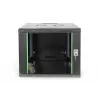 DIGITUS Professional Unique DN-19 09U-6/6-SW - tinklo spinta - skirta montuoti ant sienos - juoda, RAL 9005 - 9U - 48,3 cm (19 inch)