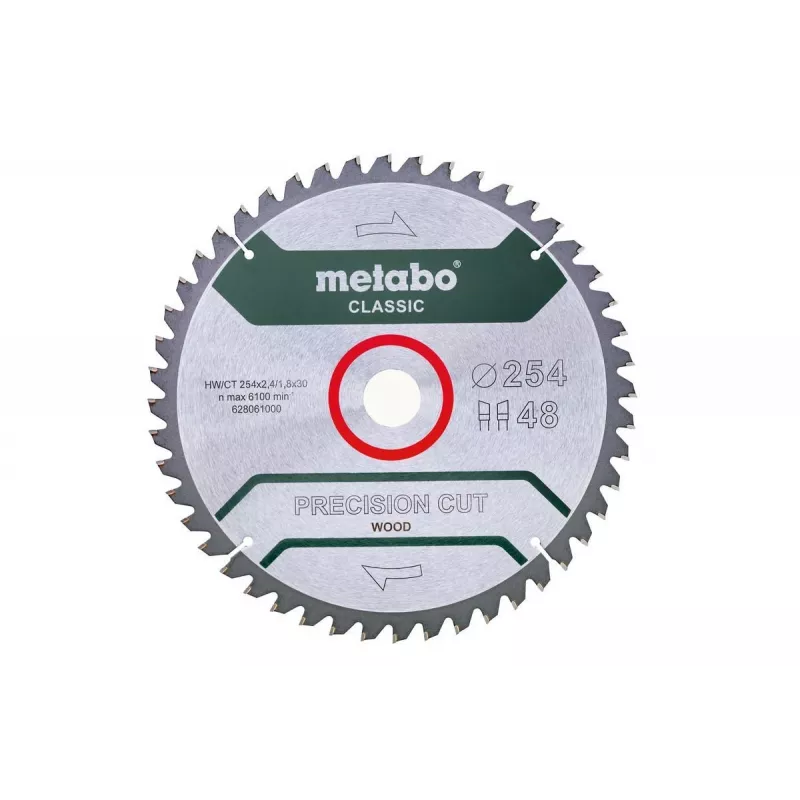 Metabo 628061000 pjūklo diskas medienai 254 mm
