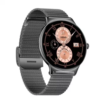 Išmanusis laikrodis Colmi V89 Steel Black su širdies ritmo matuokliu, atsparus vandeniui
