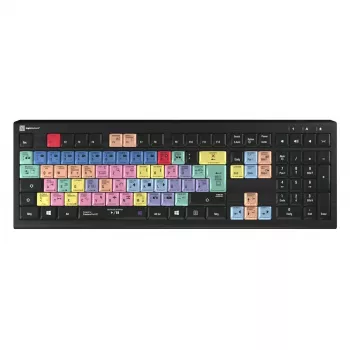 Logickeyboard ASTRA 2 apšviesta klaviatura Adobe Premiere Pro CC vokiškam QWERTZ išdėstymui (LKB-PPROCC-A2PC-DE)