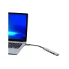 USB šakotuvas Port Designs 900163 Type-C 5000 Mbit/s sidabrinis