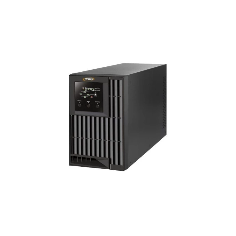 Infosec E4 Value 1000 nepertraukiamo maitinimo šaltinis (UPS) Dvigubos konversijos (Online) 1 kVA 3 AC lizdai