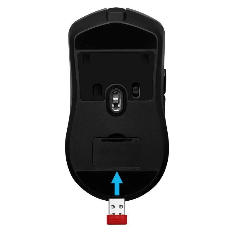 Belaidė žaidimų pelė DEFENDER Demon GM-534 RF, ambidekstrinė, 3200 DPI, 5 mygtukai, 2,4 GHz USB-A nano imtuvas