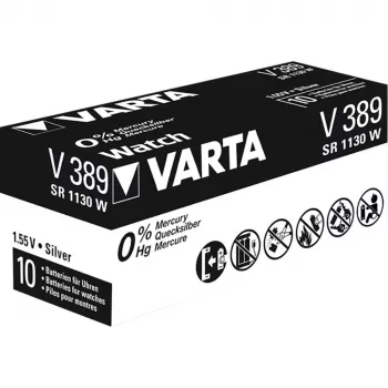 Vienkartinė baterija Varta Primary Silver Button 389