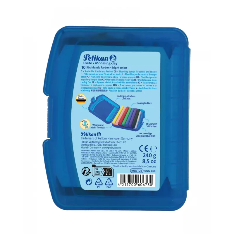 Modelino masė Pelikan Creaplast 240 g Įvairiaspalvis 14 vnt.