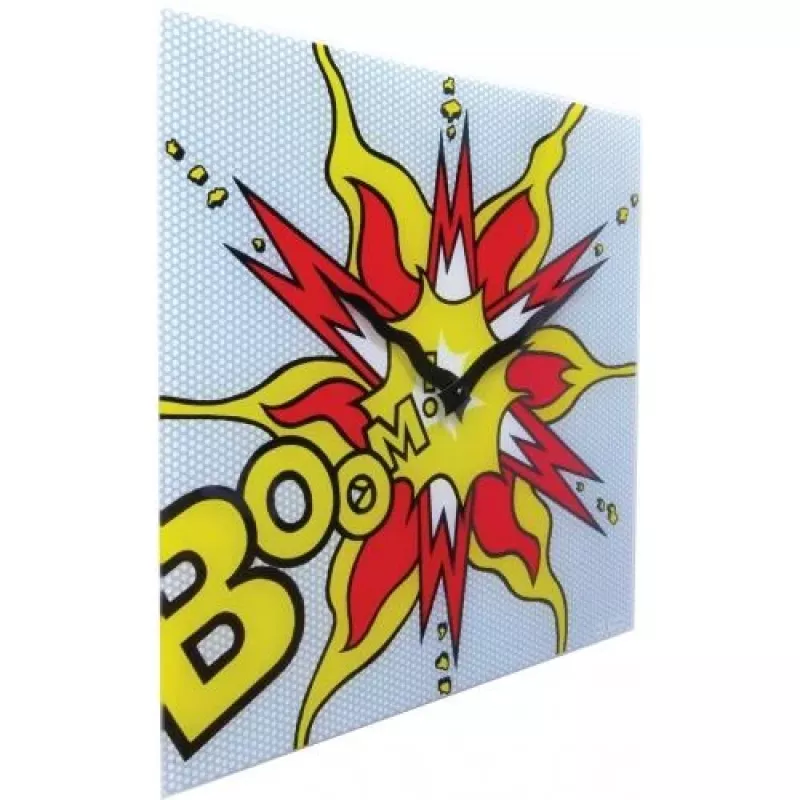 NeXtime klok 8173 Boom, 43x43 cm, sieninis, raudona/geltona/balta