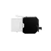 LogiLink NK4066 Keystone modulis RJ45 plokščias juodas/baltas