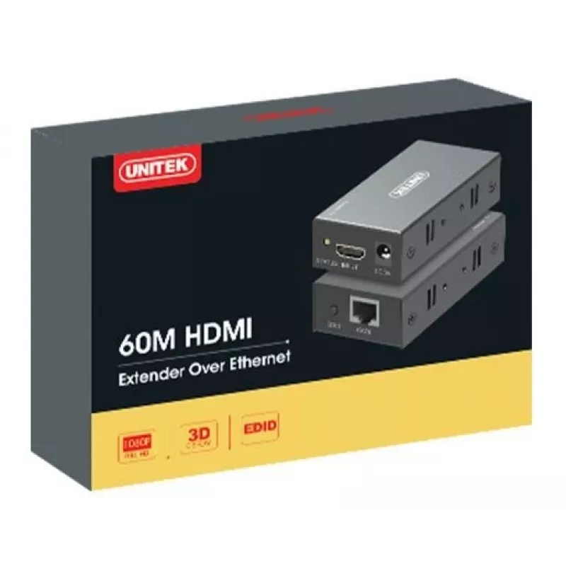 Unitek HDMI Extender per Ethernet 60 m, V100A