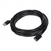 UNITEK Y-C418GBK USB ilginimo laidas 5 m USB A → USB A USB 2.0, juodas