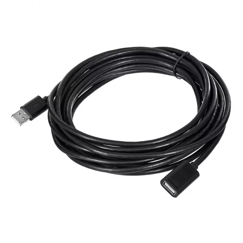 UNITEK Y-C418GBK USB ilginimo laidas 5 m USB A → USB A USB 2.0, juodas