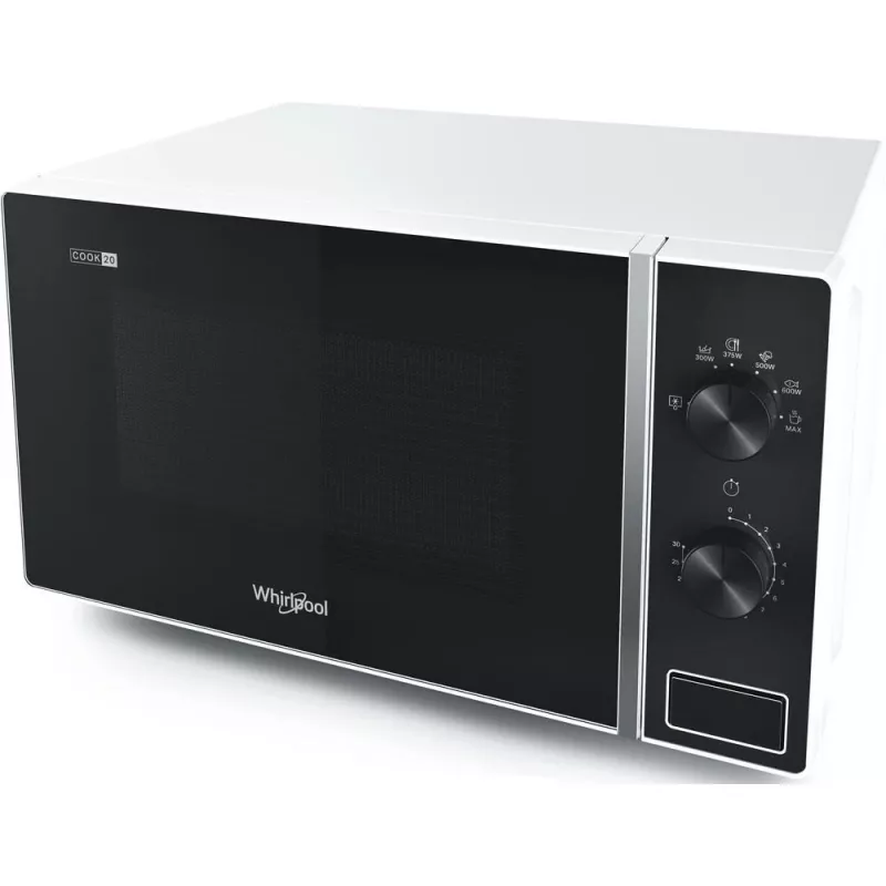 Whirlpool Cook20 MWP 101 W Baltas Solo Mikrobangų Krosnelė Ant Stalo 20 L 700 W