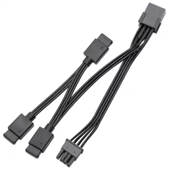 Signalų skirstytuvas EK-Loop OmniLink D-RGB 10cm Juodas, 1→2 D-RGB skirstytuvas