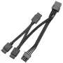 EK Water Blocks EK-Loop OmniLink D-RGB signalo šakotuvas 3 išėjimų, 10 cm kabelis, juodas