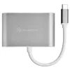 Išorinis vaizdo adapteris SILVERSTONE EP16 USB-C 3.1 su HDMI ir VGA išėjimais