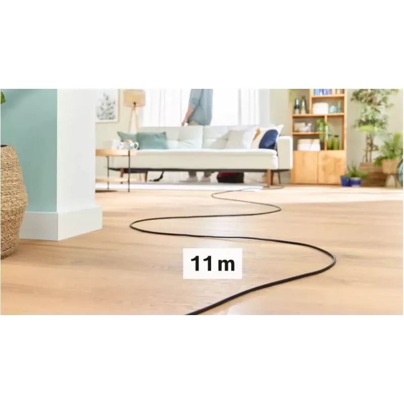Siurblys Bosch BGB 41RD3H — 600 W, 4 L dulkių maišas, HEPA filtras, 11 m spindulys, teleskopinis vamzdis, raudonas