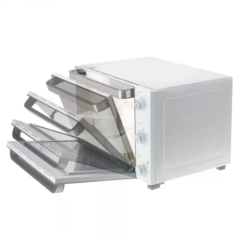 Elektrinė stalviršinė orkaitė Adler AD 6027, 48 L, 1800 W, balta
