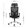 Biuro kėdė mark adler Manager 3.3 Juoda – ergonomiškas dizainas, sukamas pagrindas