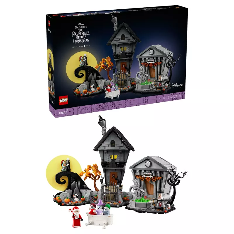 LEGO Ideas - Timo Burtono Disnėjaus filmas Kalėdų košmaras prieš Kalėdas (21351)