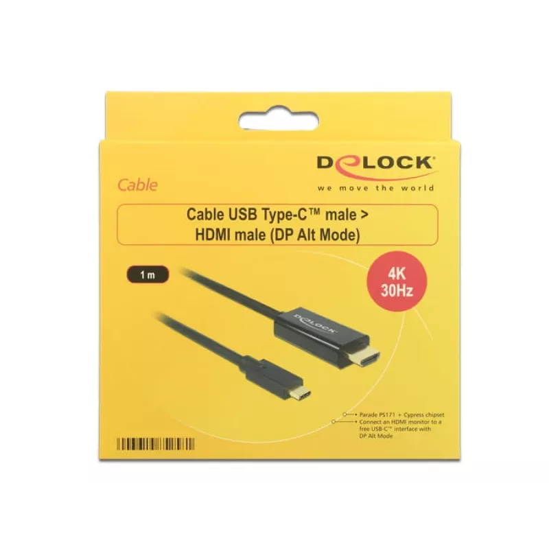 Laido adapteris USB Type-C – HDMI DeLOCK 85258