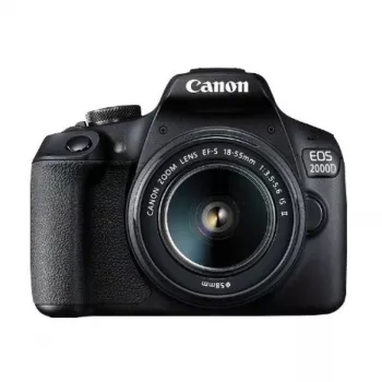 Canon EOS 2000D BK 18-55 IS II EU26 veidrodinis fotoaparato rinkinys 24,1 MP CMOS 6000 x 4000 pikselių juoda