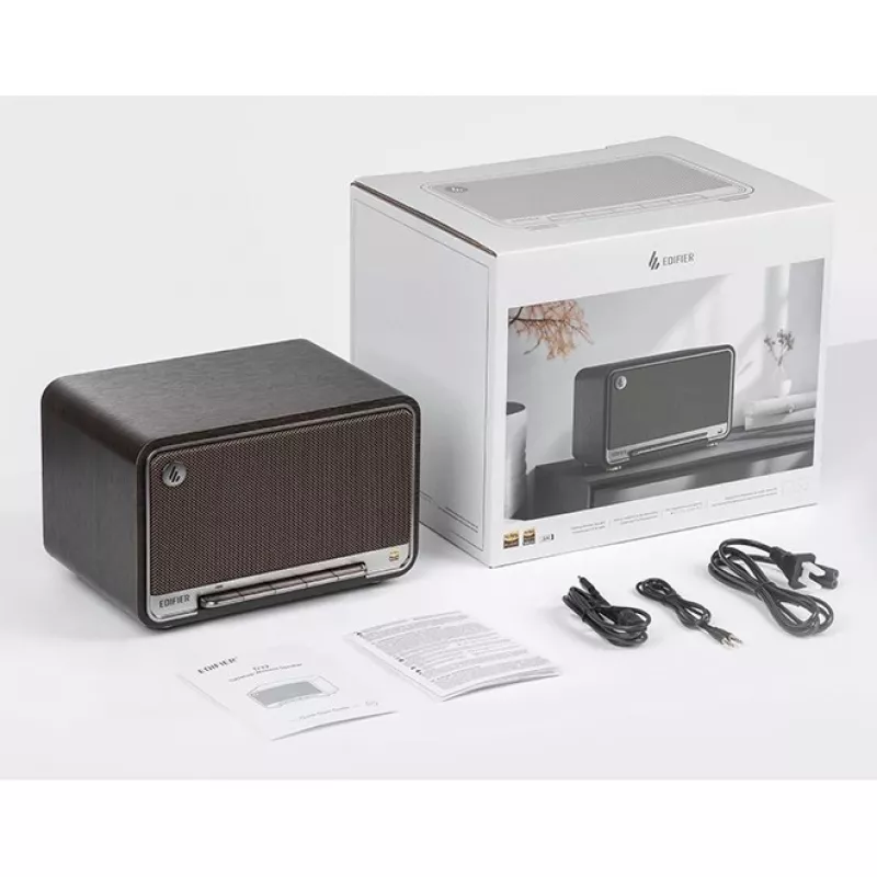 Edifier D32 belaidis stalinis garsiakalbis, 60 W, Bluetooth, Black Walnut