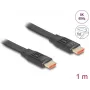 DeLOCK HDMI kabelis 1 m Type A Standartinis Juodas 48 Gbit/s