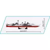 Konstruktorius Cobi HMS Belfast 1:300 mastelio modelis COBI-4844, istorinio Karališkojo laivyno lengvojo kreiserio demonstracinis modelis
