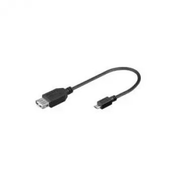 Wentronic Goobay USB 2.0 Hi-Speed adapteris, 0,2 m – USB 2.0 lizdas (A tipas) > USB 2.0 mikro kištukas (B tipas) (95194)