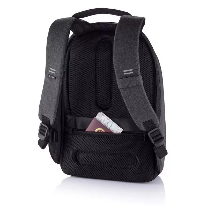 Kuprinė XDDESIGN Bobby Hero Small, apsaugota nuo vagysčių, 11,5 L, planšetei iki 12,9 colio, PET/polistirolas, juoda