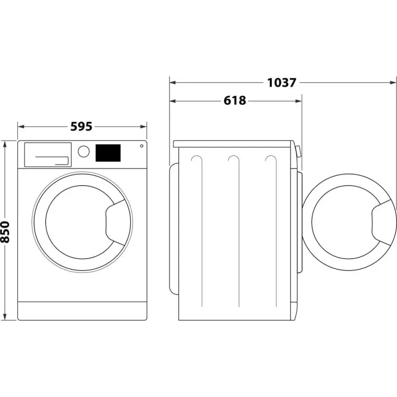 Skalbimo mašina INDESIT MTWE81495WBPL 8 kg, 1400 aps/min, energijos klasė B