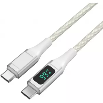 4smarts USB-C į USB-C laidas DigitCord 100W 1,5 m. baltas