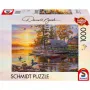 1000 dalių dėlionė Schmidt Spiele Darrell Bush Boathouse with Canoes