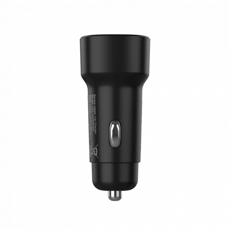 CANYON automobilinis įkroviklis OnDrive 24 24W 2xUSB-A juodas