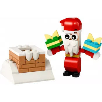 Konstruktorius LEGO Kalėdinis kaminas su Seniu Šaltu 30692 – mini sezoninis rinkinukas