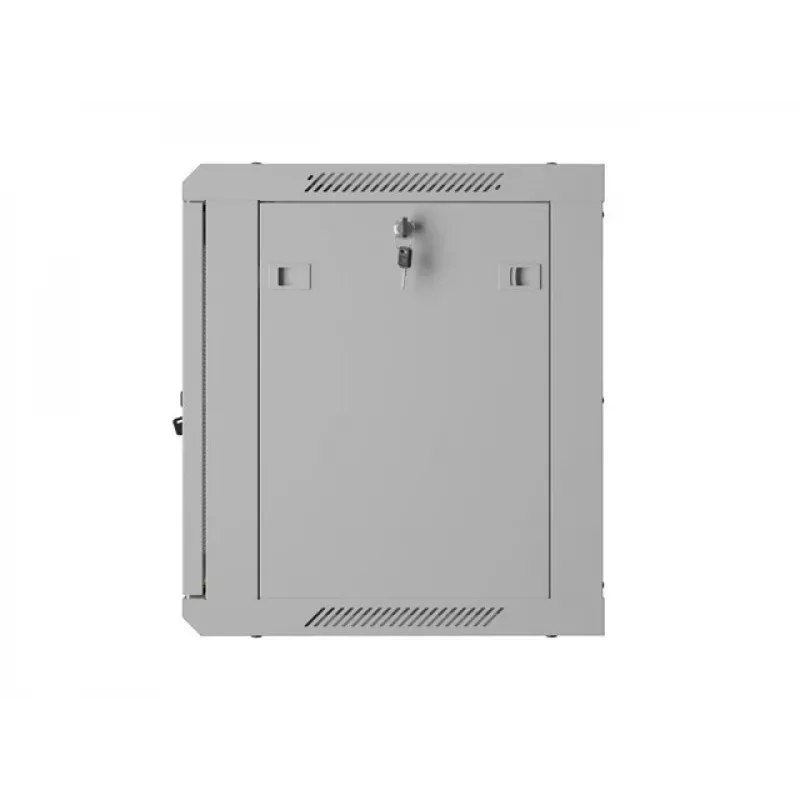 19 colių 9U 600x450 pilkas sieninis spintos stovas Lanberg su perforuotomis durelėmis