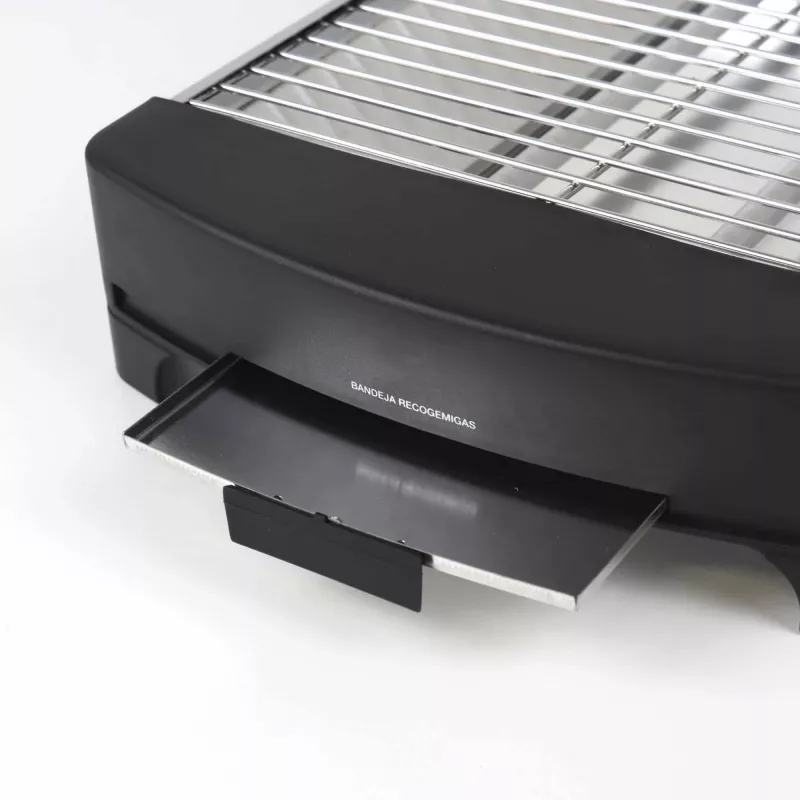 Jata JETT1587 skrudintuvas duonai, 400 W, 2 kvarciniai strypai, nuimamas trupinių padėklas, nerūdijantis plienas, juodas
