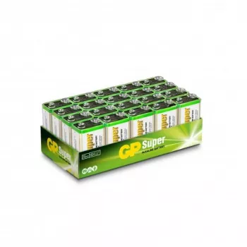 GP Batteries Super Alkaline 1604A 9V šarminė baterija (20 vnt.)