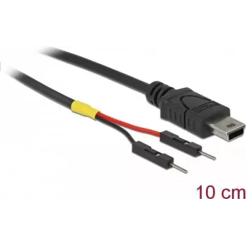 USB laidas DeLOCK 85412 Mini-USB B juodas 0,1 m