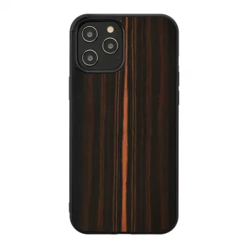 Man and Wood dėklas iPhone 12 / 12 Pro – juodas kaip anglis