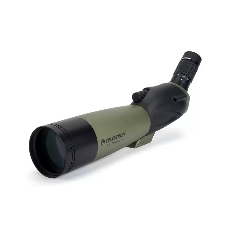 Celestron Ultima 80-45° žiūroninis teleskopas BaK-4 Pilka